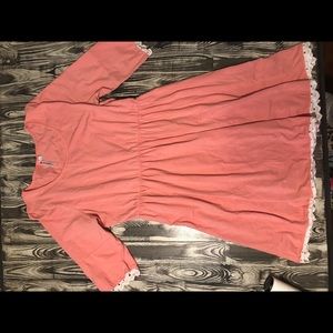 JourneyFive light pink dress with ruffle